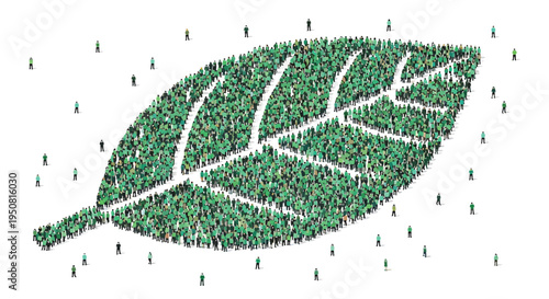 Vector green leaf icon with raindrops