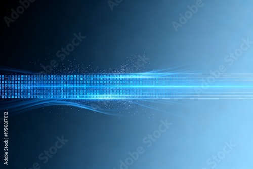 Abstract blue digital wave pattern