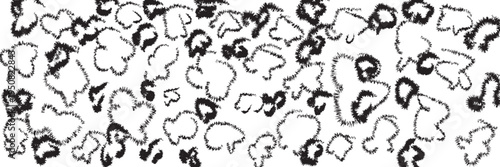 Hand drawn steam illustration set. Illustration material: brush, steam, cloud, set