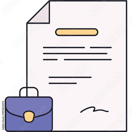 Work Contract Sticker