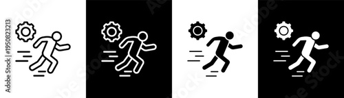 Act Icon Of Line Black And White Style Vector Illustrationn