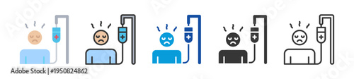 chemotherapy icon set multi style various collection