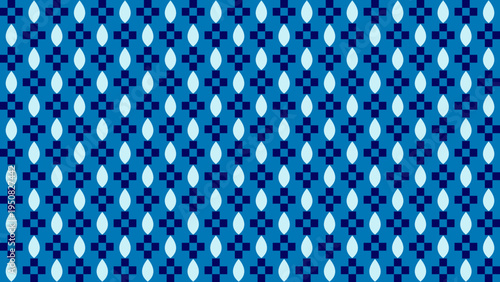 Geometric Blue Pattern With Diamond Shapes vector background