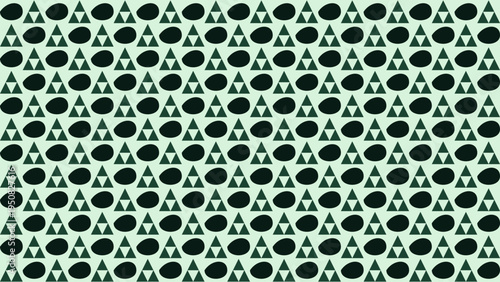 Seamless Pattern Of Triforce And Ocarina Symbols On Mint Green Background vector background