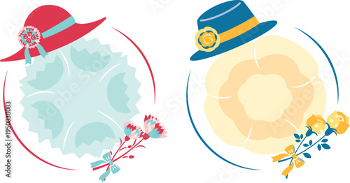 【2026年】母の日・父の日　おしゃれなアイコンセット