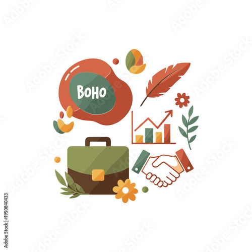 Green and brown business briefcase closeup.