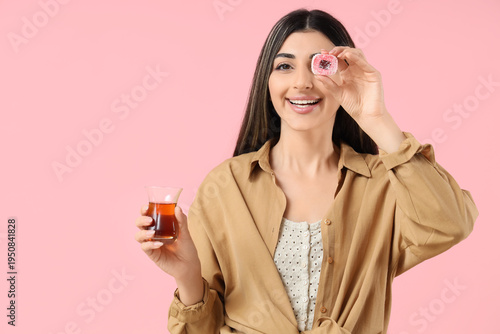 Young woman with Turkish te...