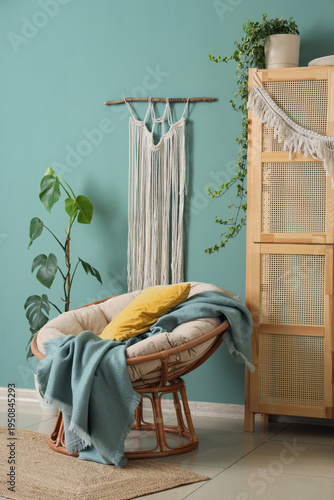 Interior of room with armch...