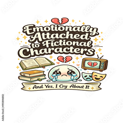 emotionally attached to fictional characters, fictional character attachment, parasocial attachment concept, emotional connection fiction, character obsession aesthetic, fandom emotional bond, fiction