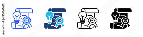 Standard Multi Style Icon Set Vector 