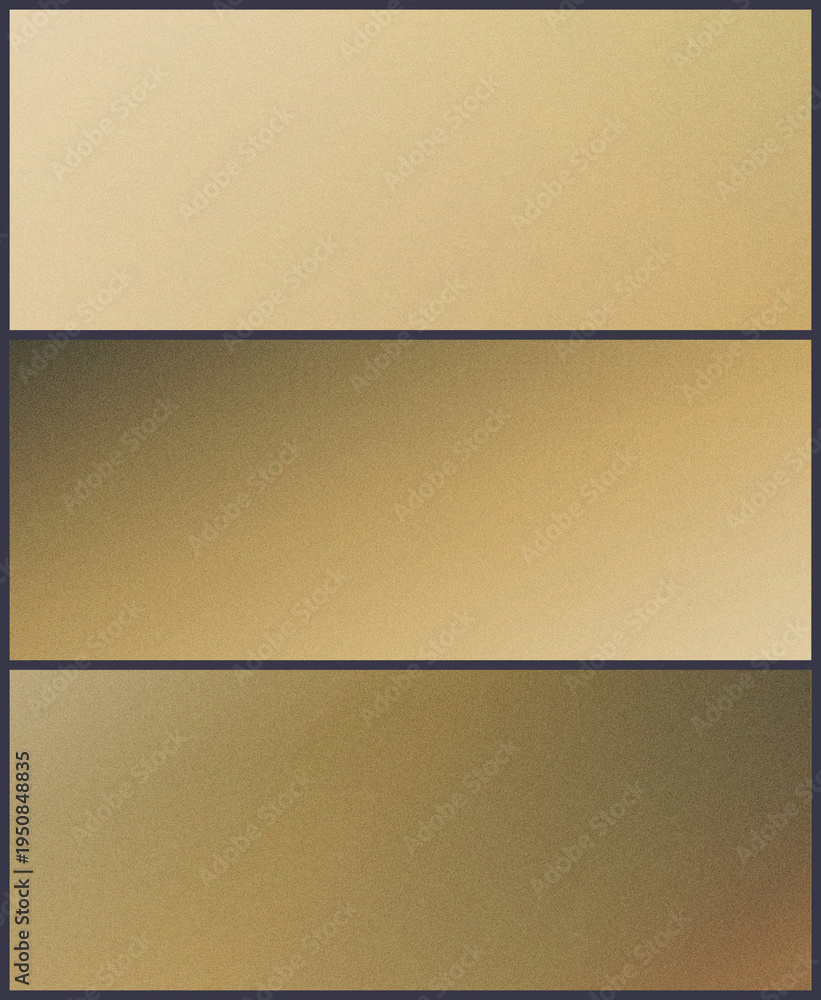 Fototapeta premium A set of three warm beige to brown gradient panels with soft texture, offering an inviting, organic backdrop ideal for lifestyle branding, packaging, or editorial layouts.