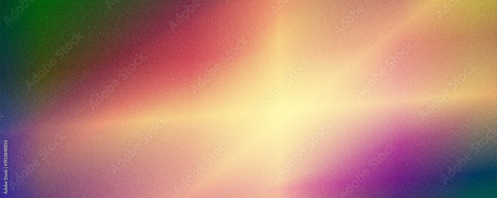 Obraz premium A luminous starburst of blended rainbow hues radiates from the center, creating a dreamy, energetic abstract background ideal for music posters, events, or creative branding.