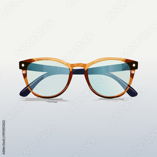 Stylish reading glasses with a modern design on a light background.