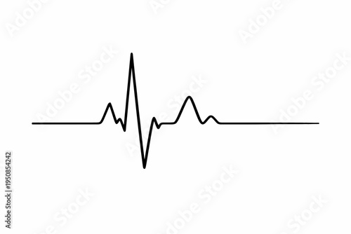 A medical professional analyzes a heart rate rhythm on an electrocardiogram in a clinic.