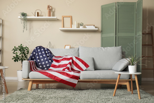 Interior of modern living r...