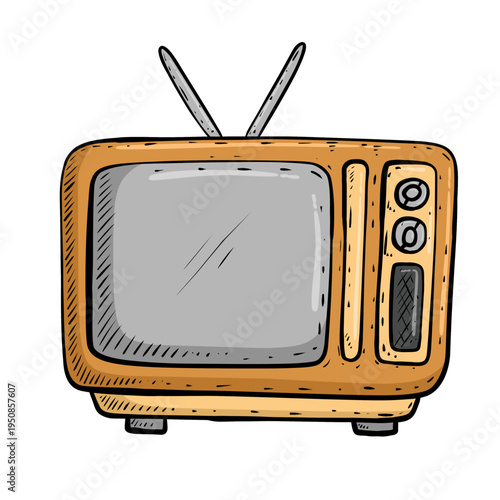 vintage tv set