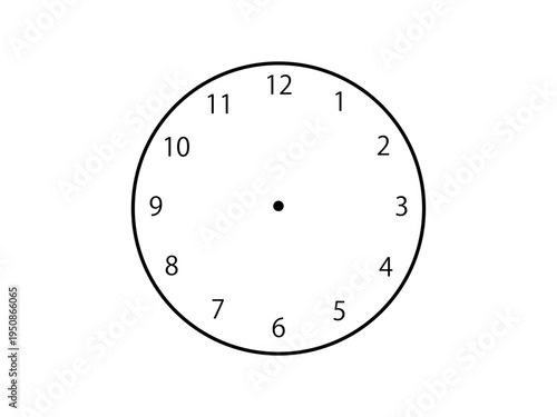 透明の文字盤　時計　1〜12あり