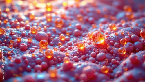Capturing exosome particles laboratory macro photography scientific environment magnified view microbial insights