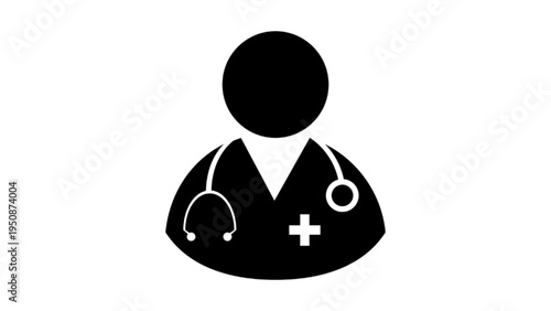 Professional Doctor or Medical Worker Avatar Icon