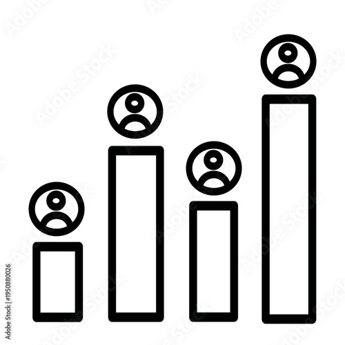 Exit polling icon. Exit polling symbol. Vector graphic, not Artificial Intelligence, logo illustration. Replaceable vector design.