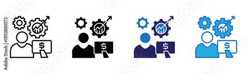 Business Icon Multi Style Vector Illustration