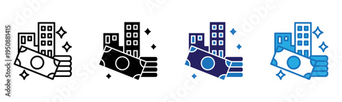 Corporate Icon Multi Style Vector Illustration