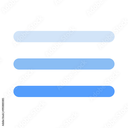 Vector of Hamburger Menu Icon For UI_Flat Icon