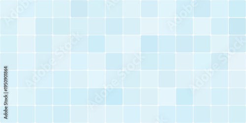 Tiles in the bathroom or swimming pool, Blue tile wall interior of kitchen or bathroom, Classic ceramic pattern background. vector design template