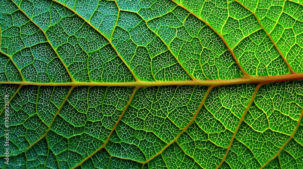 Fototapeta premium Colorful green leaf texture cracked pattern top view, green tone no shadows no gradient, high resolution hyper-realistic seamless tileable background