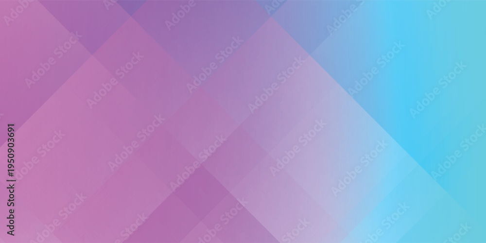 Fototapeta premium Abstract background with vibrant magenta and light blue overlapping diagonal layers.