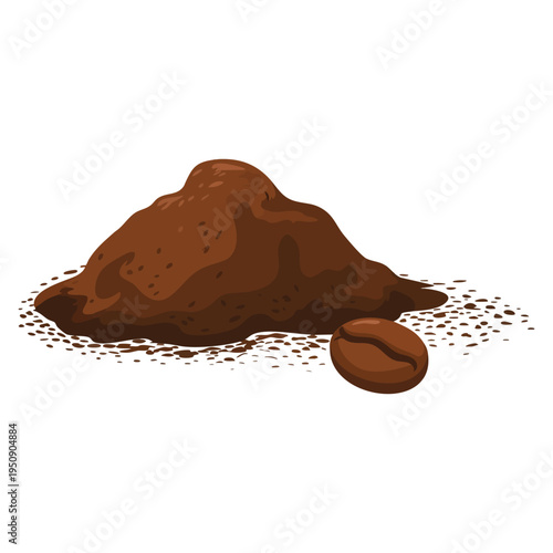 Fresh instant coffee drink concept vector illustration suitable for cafe menu packaging and beverage branding design