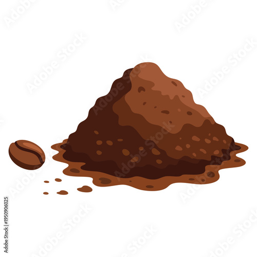 Instant fresh coffee beverage concept vector illustration design for drink packaging cafe menu and hot aroma product theme