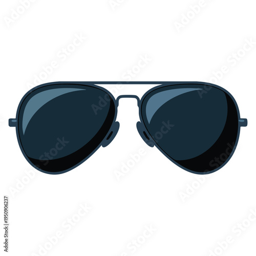 Isolated sunglasses fashion vector illustration featuring man sunglasses accessory ideal for eyewear branding summer collection poster or stylish design projects