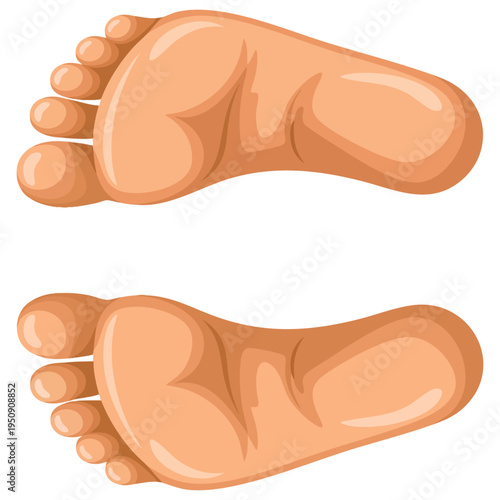 Plant human foot icon isolated creative element perfect for anatomy nature growth ecology footprint awareness and environmental themed artwork