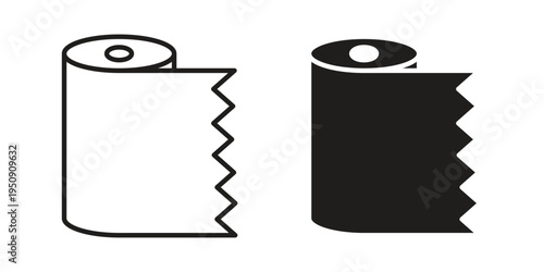 Bandage roll icon symbol, logo illustration. Vector graphics web design.