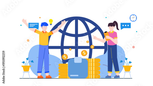 Global eco-friendly supply chain and logistics for modern business