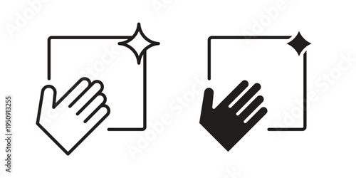 Clean icon symbol, logo illustration. Vector graphics web design.