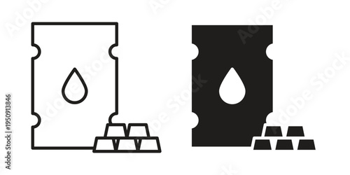 Commodity icon symbol, logo illustration. Vector graphics web design.