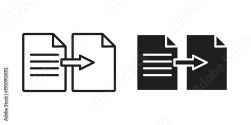 Compare icon symbol, logo illustration. Vector graphics web design.