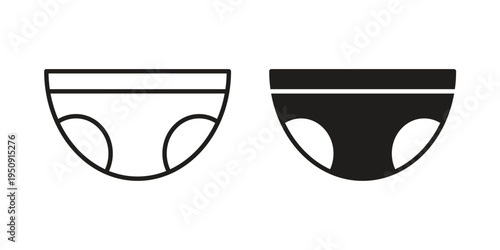 diaper icon symbol, logo illustration. Vector graphics web design.