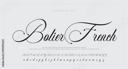  signature. Black letters isolated on white background. Greeting lettering for signing christmas letters sent by snail mail or e-mail, invitation, poster, postcard, banner