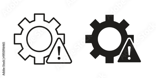 Failure icon symbol, logo illustration. Vector graphics web design.