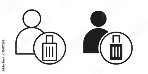 Guest icon symbol, logo illustration. Vector graphics web design.
