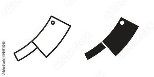 Hatchet icon symbol, logo illustration. Vector graphics web design.
