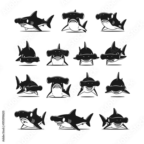 Black and white orca whale heads.