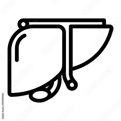 liver Line Icon