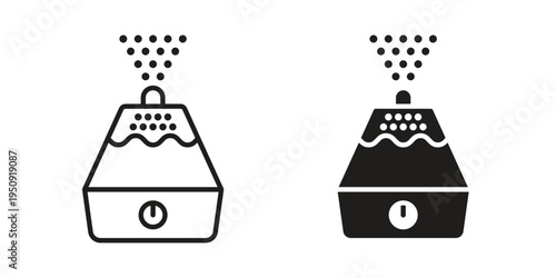 Humidifiers icon symbol, logo illustration. Vector graphics web design.