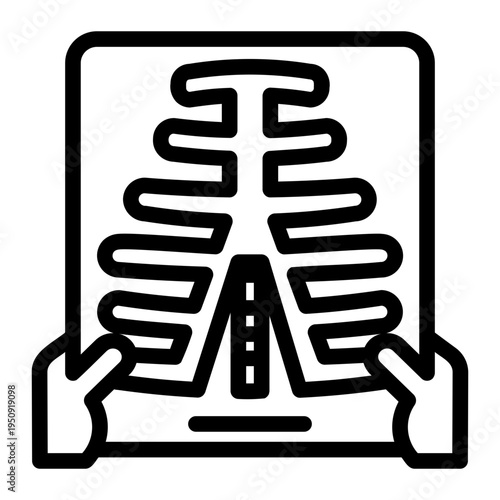 x ray Line Icon