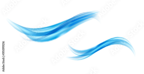 Blue glowing shiny lines effect vector background. Luminous white lines of speed. Light glowing effect.