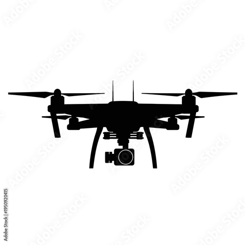 Drone with camera and propellers.